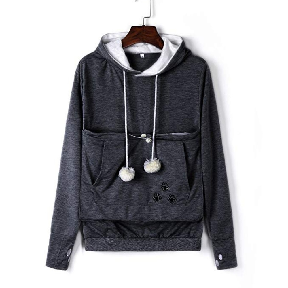 2 for $10 BUNDLE - Cat pouch animal hoodie - small